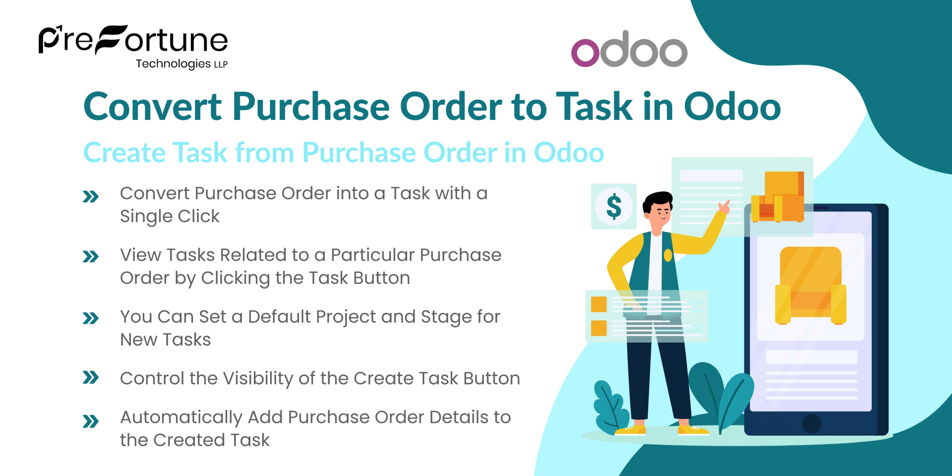 Convert Purchase Order to Task in Odoo