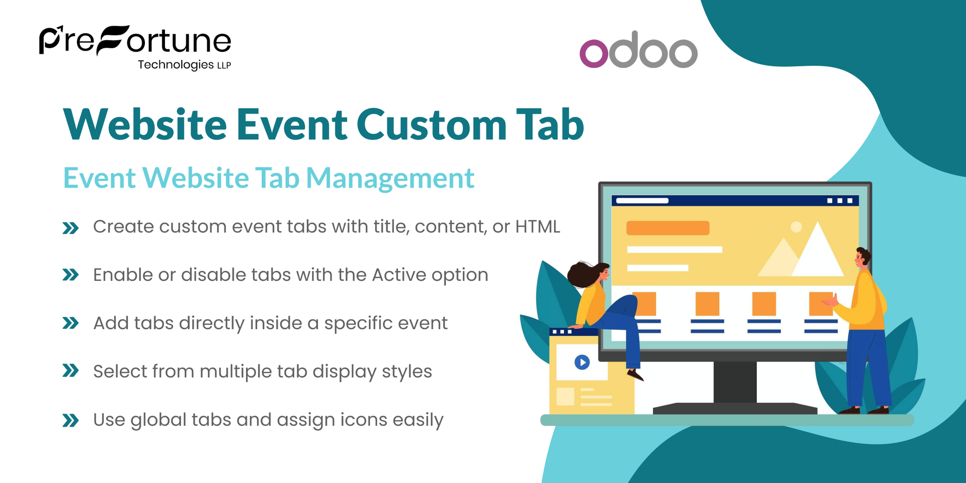 Website Event Custom Tab