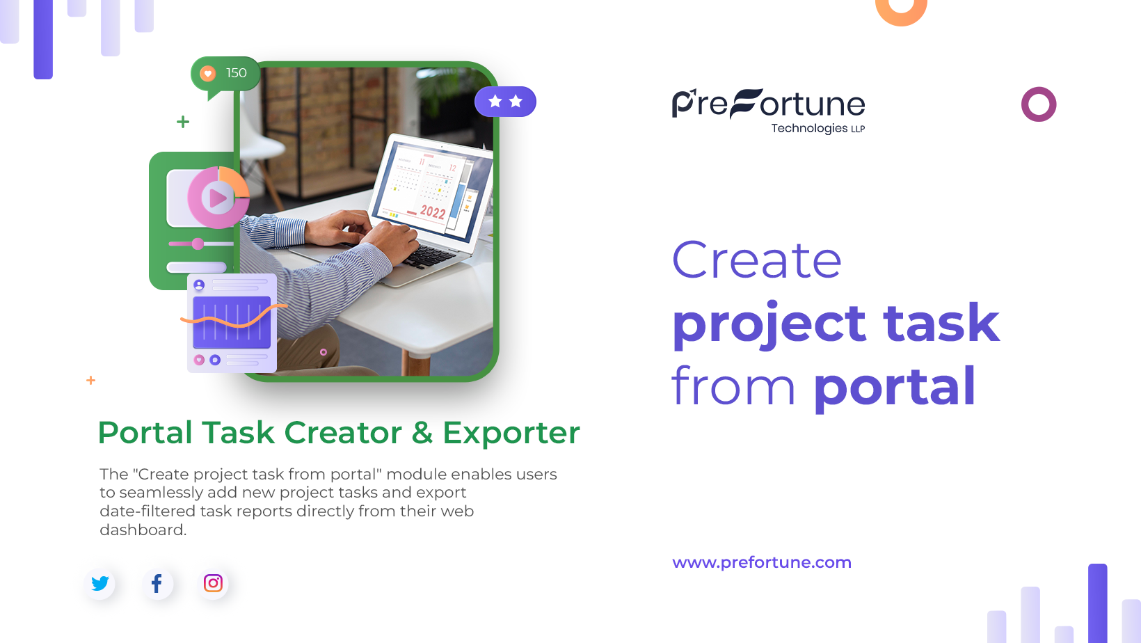 create project task from portal