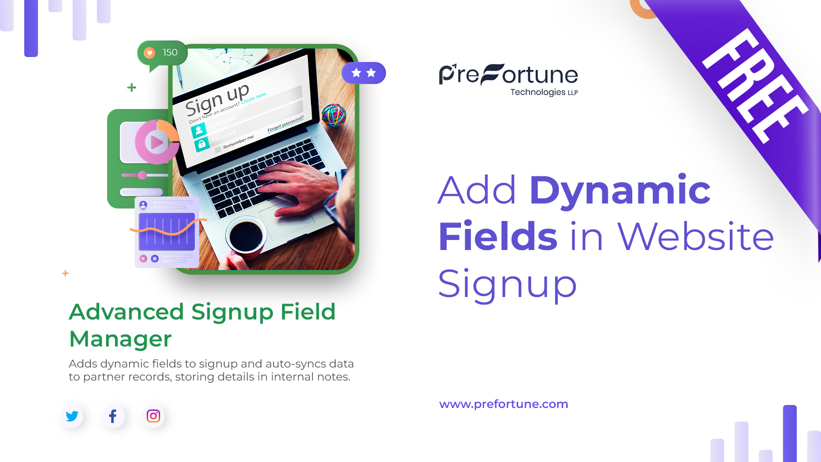Add Dynamic Fields in Website Signup