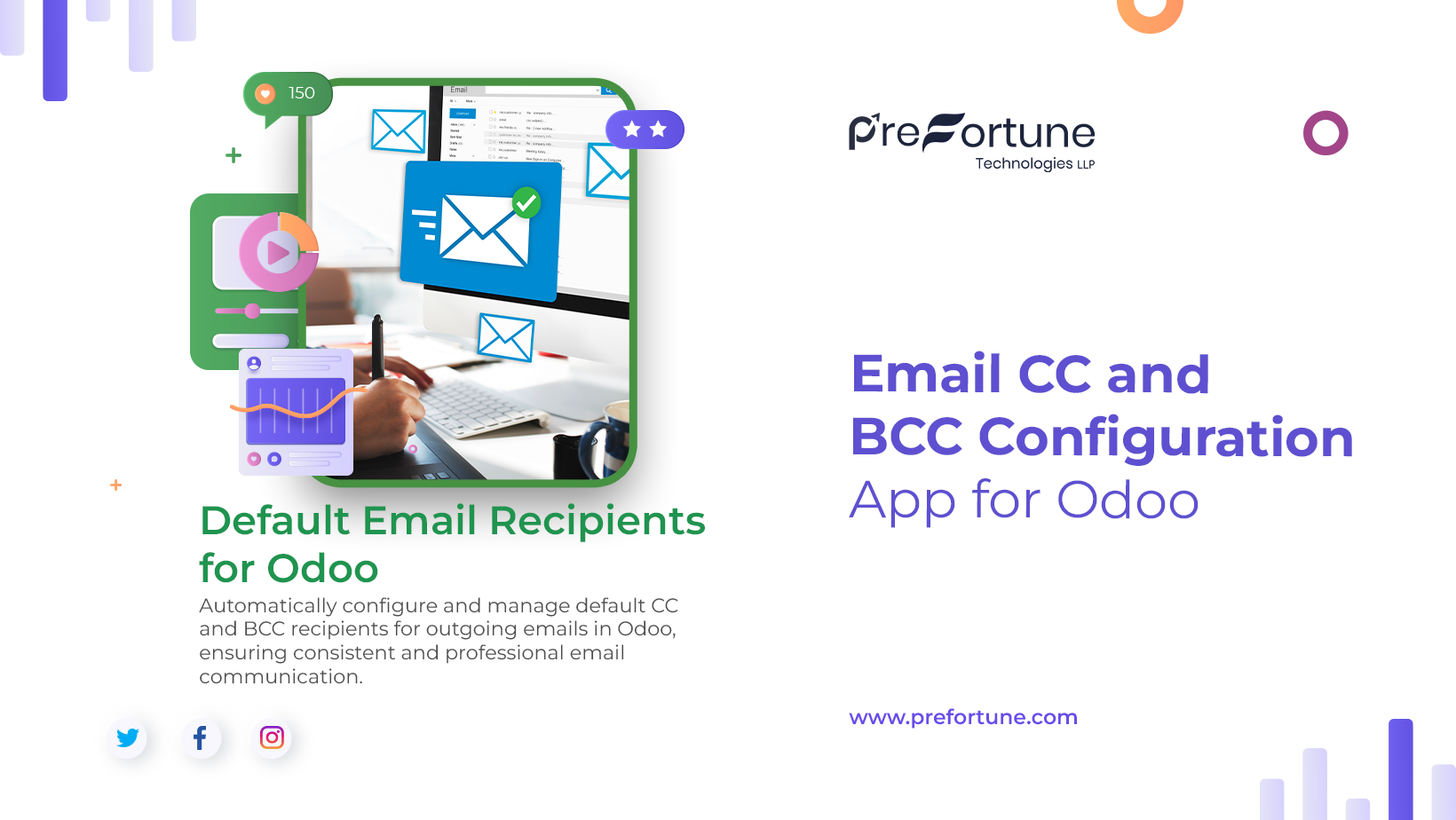 Email CC and BCC Configuration App for Odoo