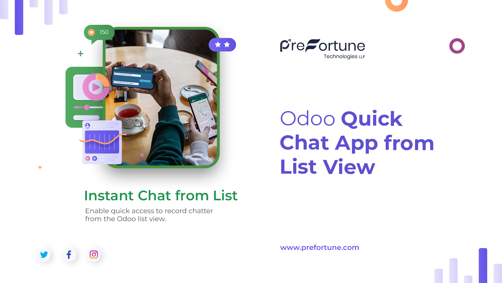 Odoo Quick Chat App from List View