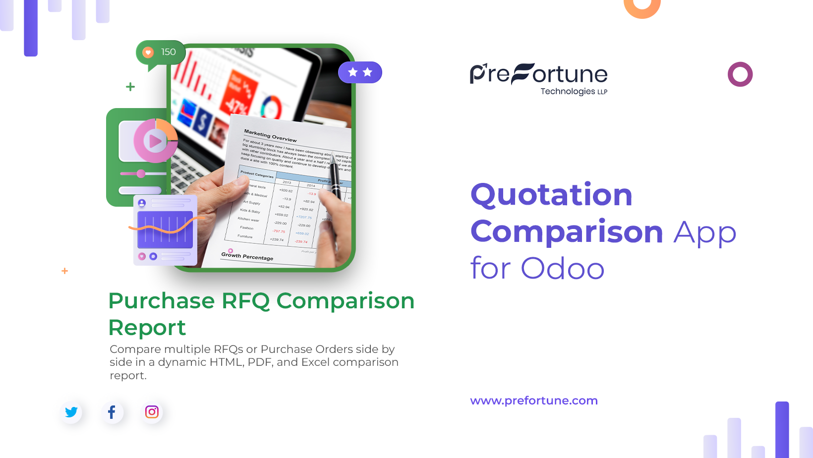 RFQ Quotation Comparison App for Odoo