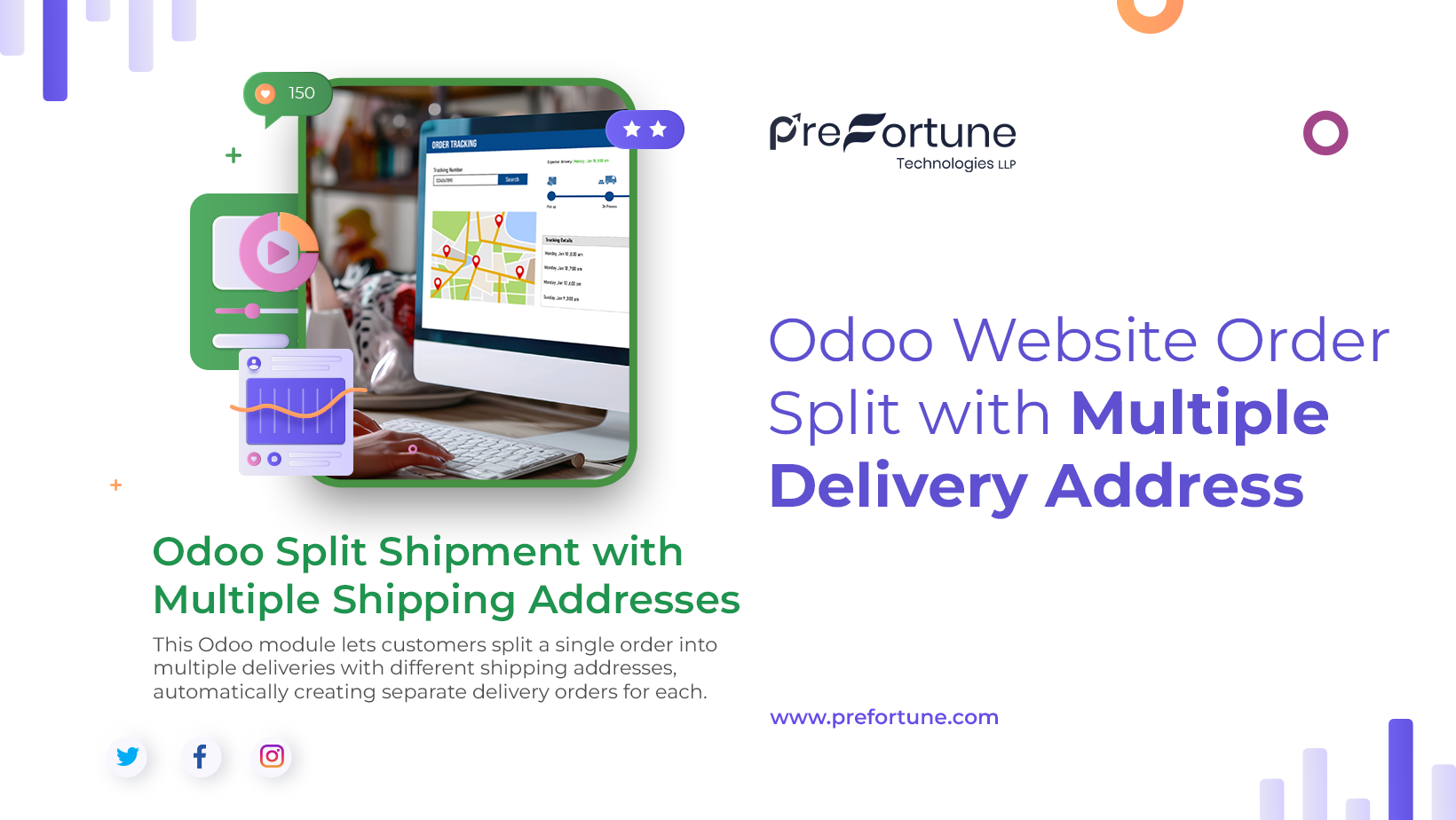 Odoo Website Order Split with Multiple Delivery Address
